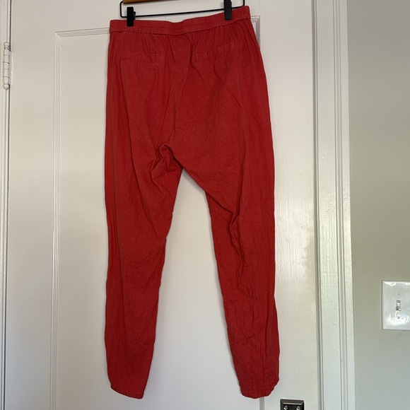 Marine Layer Allison Pant in Cherry Red Size L - Picture 6 of 7